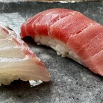築地寿司清 - 鯛とまたまた中トロ❗️