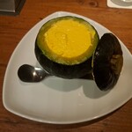 焼肉うしごろ - まるごとかぼちゃのアイスクリームです。