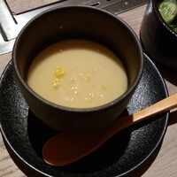 一鳥目 とり松 - 茶碗蒸し。鶏スープが美味い。