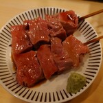 寅屋 - ハツボイル〈わさび醤油〉　(二本)　360円