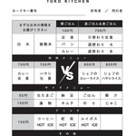 トーコーキッチン - 新 オーダーシート