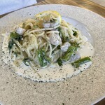 Bistro＆Cafe blanc - ホタテと菜の花のレモンクリーム