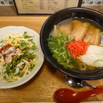 沖縄酒場 かふー - 三枚肉そば＋ミニタコライス