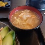 大衆食堂柴さん - 定食の味噌汁