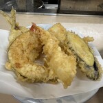 ホーチャン - 天ぷら　エビ大、アジ、イカカボチャ、ナス