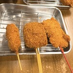 串かつ 花道 - ニンニク・豚キムチ・紅生姜