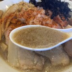 煮干らーめん 川むら - 背あぶら煮干スープ