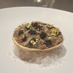 Auberge eaufeu - 菊芋ペースと　香箱蟹　キャビア