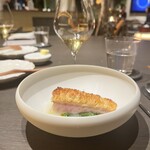 Auberge eaufeu - 甘鯛　春菊　レモンソース