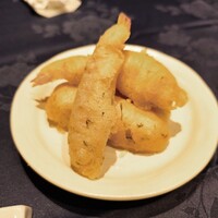 中国薬膳料理 星福 - エビと白身魚の磯辺揚げ風フリッター風