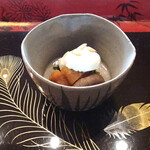 海老亭別館 - 五箇山豆腐の白和え、あんぽ柿