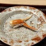 緒方 - 間人ガニ　蟹爪　刺身