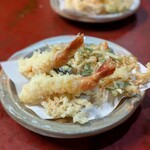 奈るみ庵 - かき揚げと海老天(2024年12月)