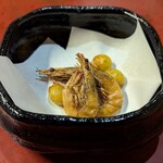 奈るみ庵 - 芝海老と銀杏の唐揚(2024年12月)