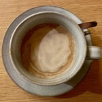 喫茶葦島 - カフェインレス珈琲　よく見ると金継ぎしてある器