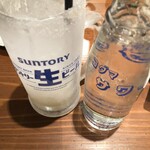 焼鳥 その日暮らし - シャリキンのレモンサワー♡飲み口に塩が付いています