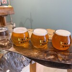 ヒダノオクブルワリー - 3種　飲み比べ　今回はメニューの3、4、6ね