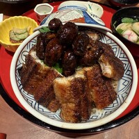 炭焼 うな富士 有楽町店 - ■【限定】肝入り上うなぎ丼¥7,310