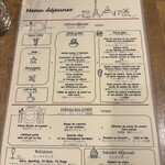 ル・パリジャン - メニュー