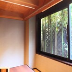 てんぷら石原 - 一階の和室。