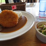 SeasideCafe BEACON - がんす＋護衛艦さみだれカレー　1450円(税込)