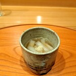 食堂うゆき - ⚫先付け
「芋茎の葛煮」