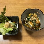 ゆの華kitchen - 風呂上がりセットのアテ2品