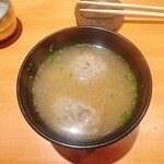 きく家 - つみれ汁　このつみれもまた美味い