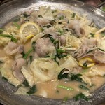 토시마엔 타키 - 전골은 레몬이 들어가서 맛있습니다!