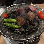 焼肉 たて×よこ - サイコロステーキ♡