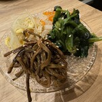 焼肉 たて×よこ - ナムル盛り合わせ