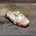 鮨裕 - 鯵♪地物というより大将の釣果　6時間予定で臨んだ釣りも､行いがいいから2時間で予定分釣り上げた♪