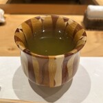 鮨裕 - 箱根寄木細工の湯呑み♪秀逸　不思議な飲み口､饗しの妙♪