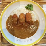JOTO CURRY  - カニクリームコロッケカレー、真上から！