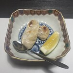 ふく料理 しのだ - ふく白子塩焼き