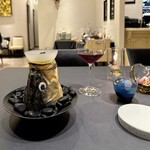 プレゼンテ スギ - すずき　キャビア　人参ソース　トマトソース