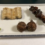 明神下 神田川 - 鰻の白焼きと肝焼き