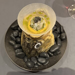 プレゼンテ スギ - すずき　キャビア　人参ソース　トマトソース