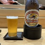 鮨旬美西川 - 瓶ビール