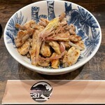 やきとり31 - せせりとみょうがのわさびポン酢