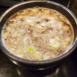 まるぶし　とんや - 豚骨と煮干しのバランスがよきっ！　濃度は低めのあまじょっぱほんのちょいすっぱ。