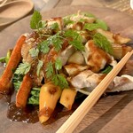 百瀬食堂 - チキンソテーゆずみそソース