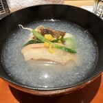 銀座 しのはら - 炭火焼き鯛と車麩のみぞれ仕立て