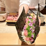 銀座 しのはら - 鮪手巻き