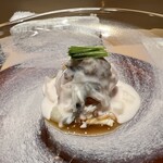 銀座 しのはら - トラフグ白子和え