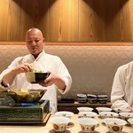 銀座 しのはら - 大将と鍋