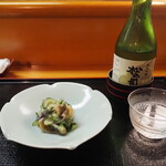 いさみ寿司 - 鳥貝 酢味噌 ＆ 松の司 純米吟醸