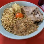 ラーメン富士丸 明治通り都電梶原店 - マキマム卵の釜玉そば 300g 1050円