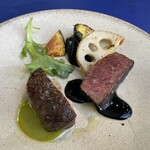 オッティモ・シーフード・ガーデン - 牛フィレ肉のタリアータ