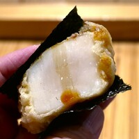 天ぷら浅沼 - 『帆立貝磯辺揚げ』